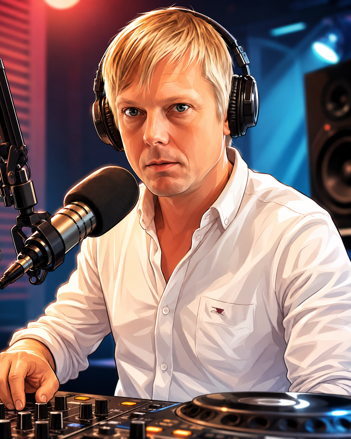 DJ Dennis i studiet
